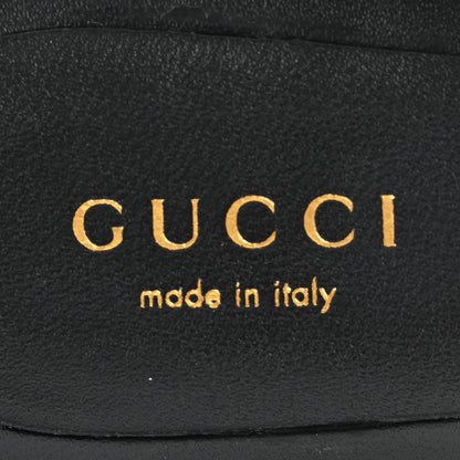Gucci Nappa Matelasse Monochrome GG Marmont 75mm Slide Sandals 36.5 Black 8 of 10