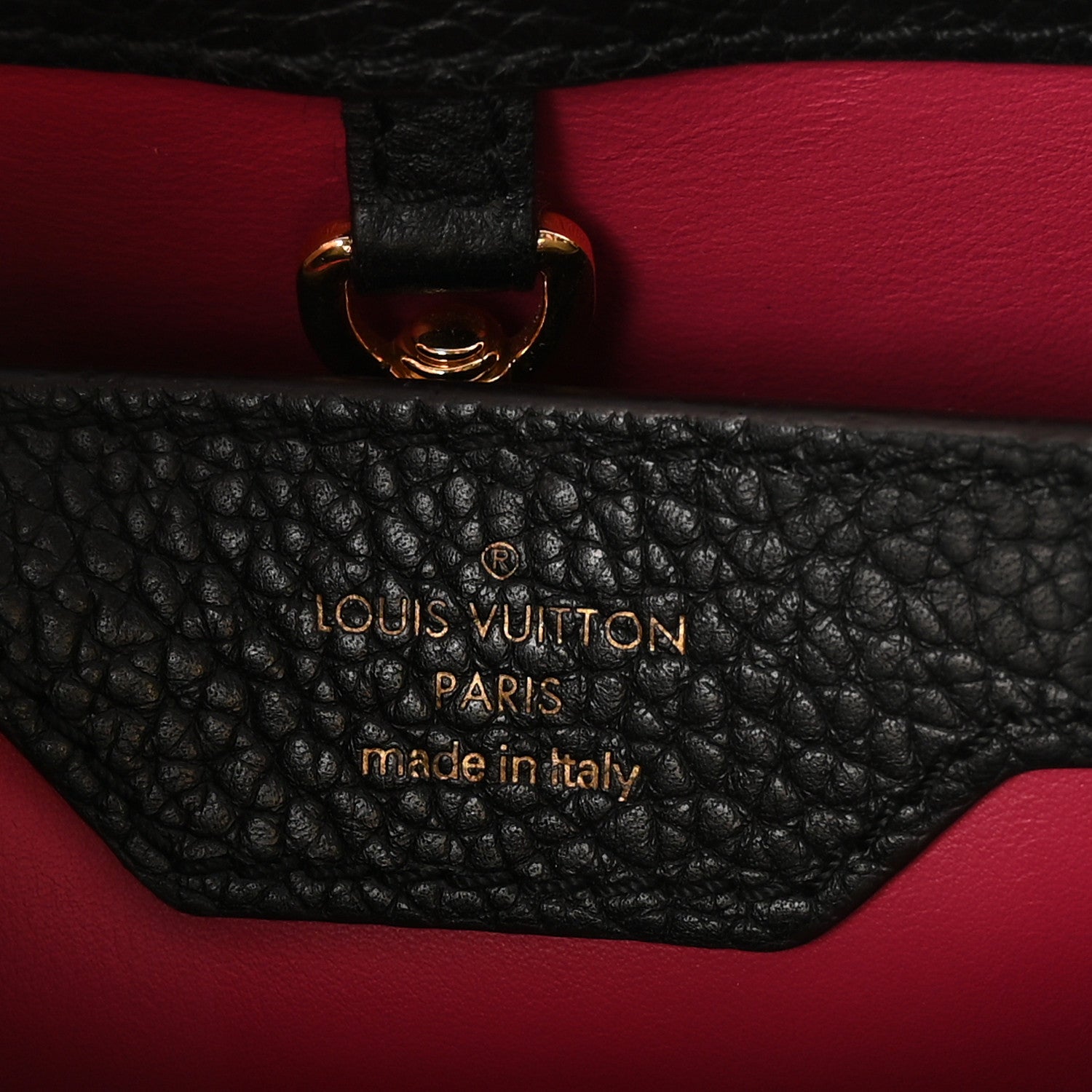 Louis Vuitton Taurillon Capucines BB Black 6 of 9