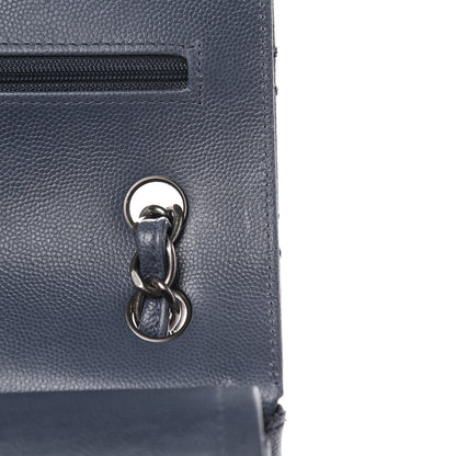 Chanel Caviar Quilted Jumbo Double Flap Dark Grey 12 of 15