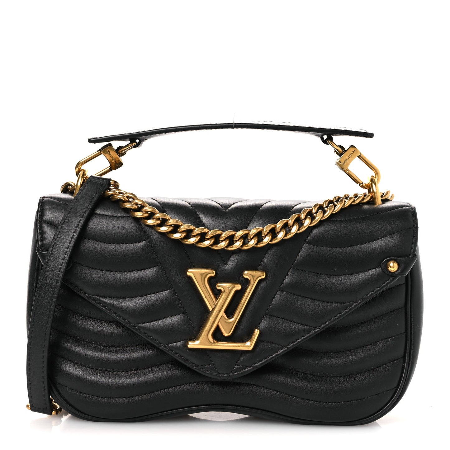 Calfskin New Wave Chain MM Black