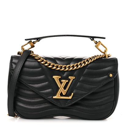 Louis Vuitton Calfskin New Wave Chain MM Black 1 of 13