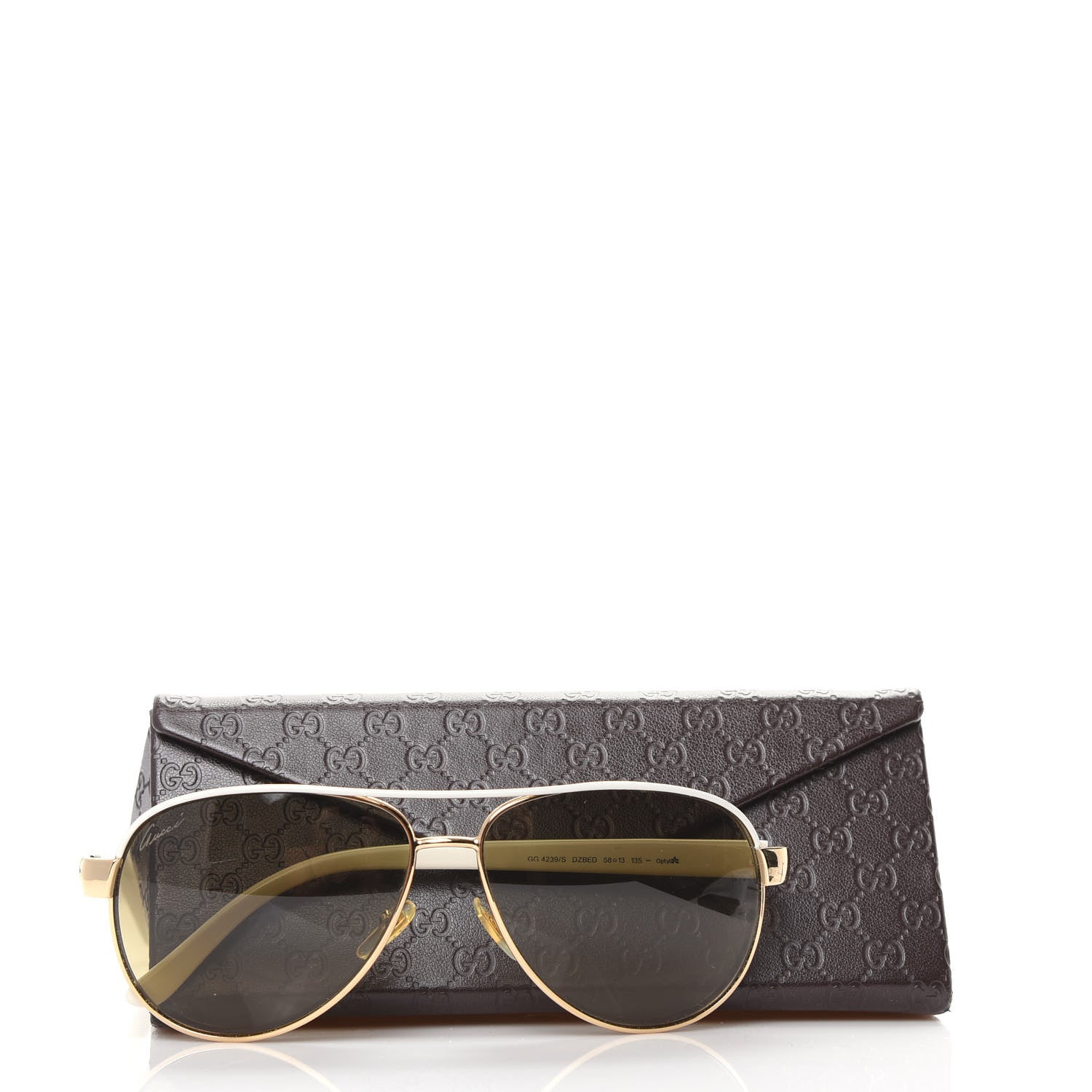 Gucci Aviator Sunglasses GG4239/S White Gold 8 of 8