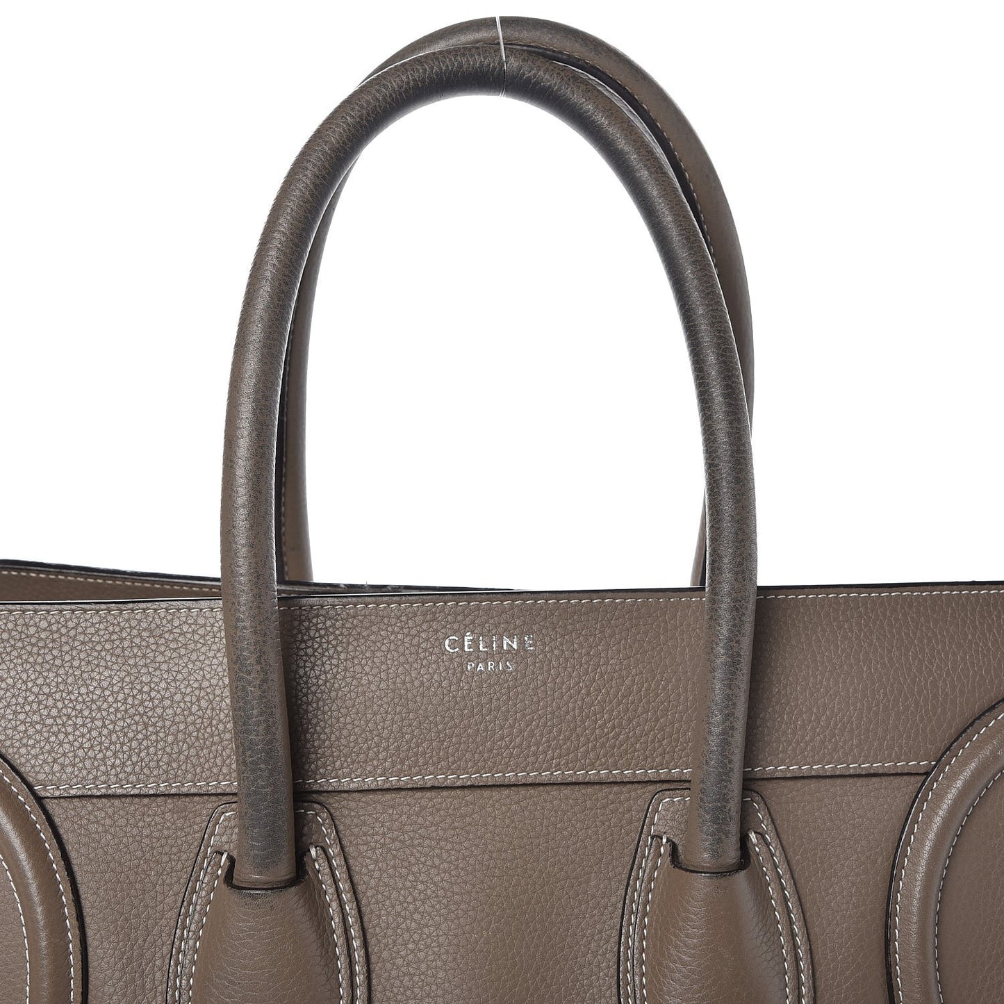 Drummed Calfskin Mini Luggage Souris