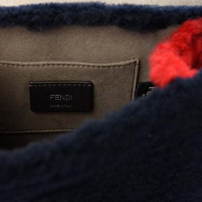 Fendi Shearling Vitello Century F is Fendi Small Kan I Shoulder Bag Verde Acqua Black Mosto 8 of 10