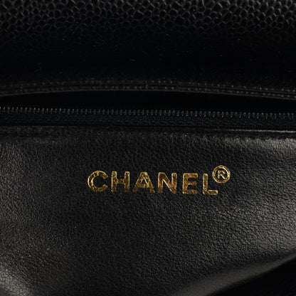 Chanel Caviar Flap Shoulder Bag Black 7 of 9