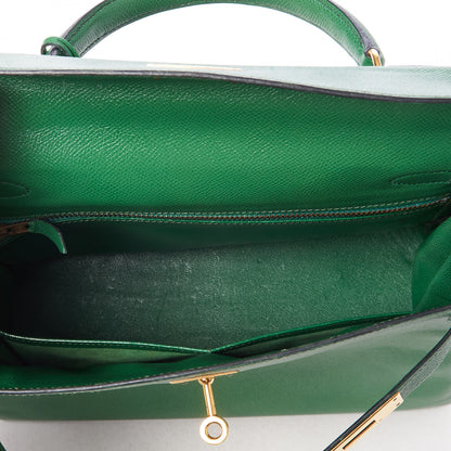 Hermes Courchevel Kelly Retourne 28 Vert Bengale 11 of 31
