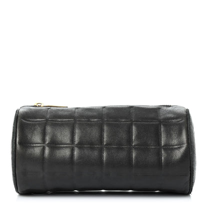Chanel Lambskin Chocolate Bar Cosmetic Pouch Black 1 of 4