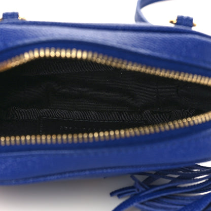 Saint Laurent Grain De Poudre Matelasse Monogram Baby Lou Camera Bag Sapphire Blue 5 of 6