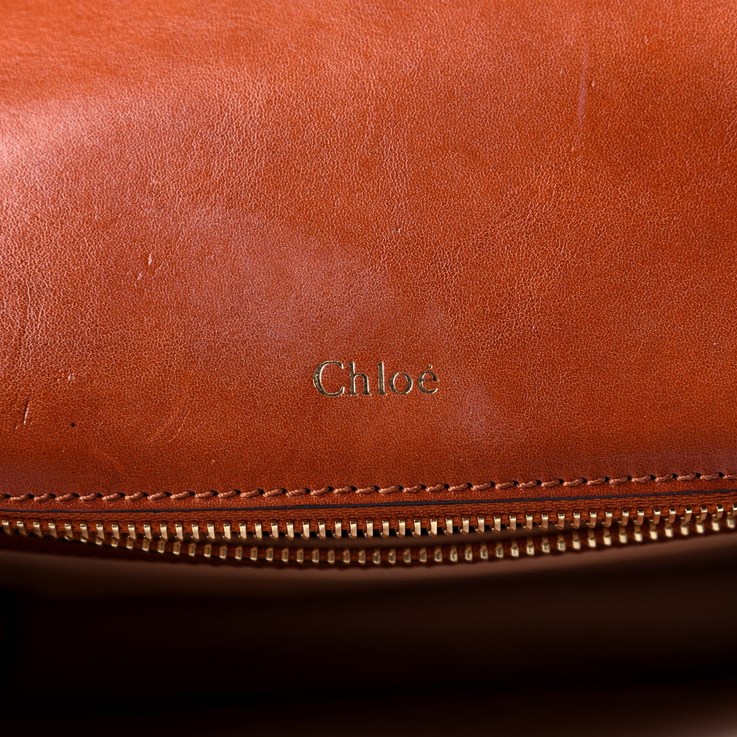 Chloe Calfskin Louise Shoulder Bag Brown 7 of 9