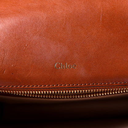Chloe Calfskin Louise Shoulder Bag Brown 7 of 9