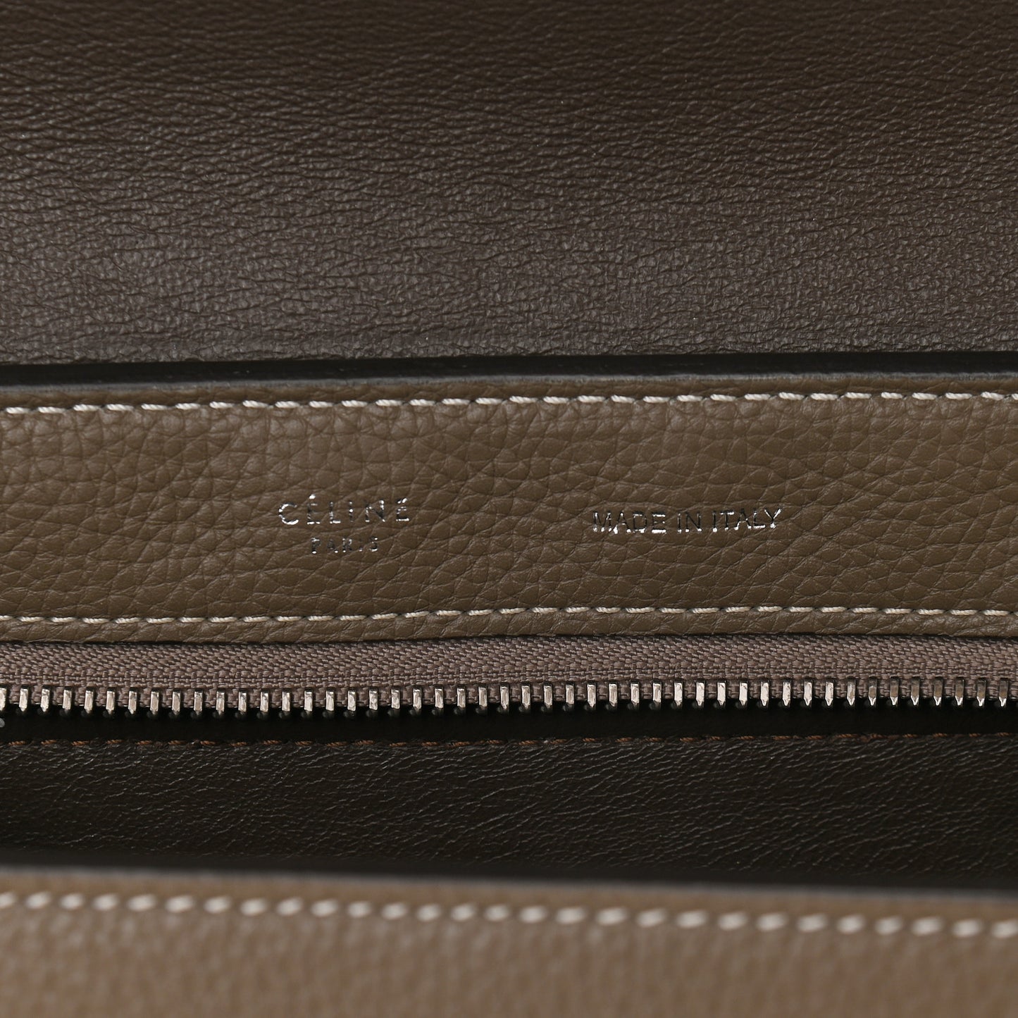 Drummed Calfskin Suede Medium Trapeze Souris