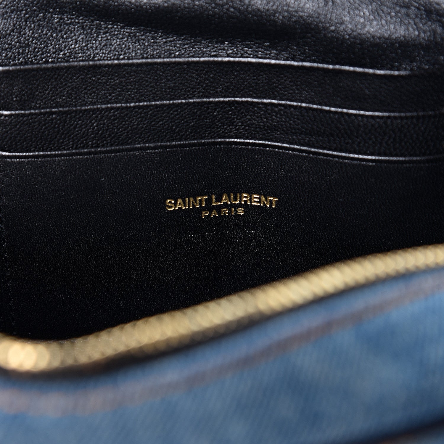 Saint Laurent Denim Matelasse Monogram Mini Lou Camera Bag California Blue 5 of 9