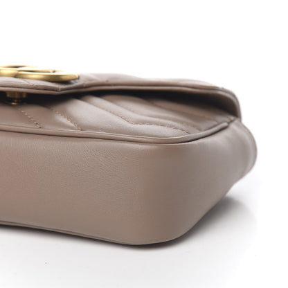 Gucci Calfskin Matelasse Super Mini GG Marmont Shoulder Bag Porcelain Rose 8 of 10