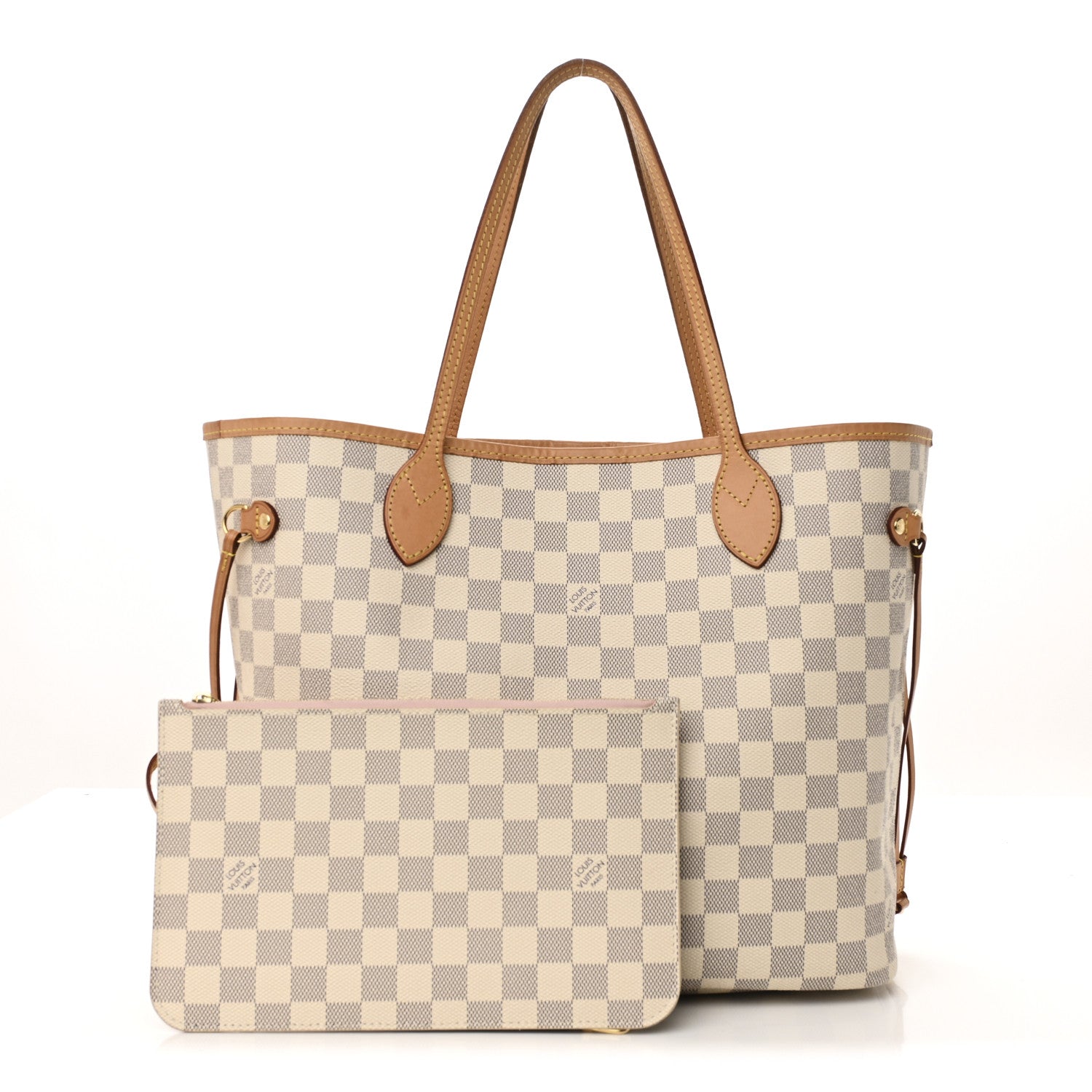 Louis Vuitton Damier Azur Neo Neverfull MM Rose Ballerine 1762077
