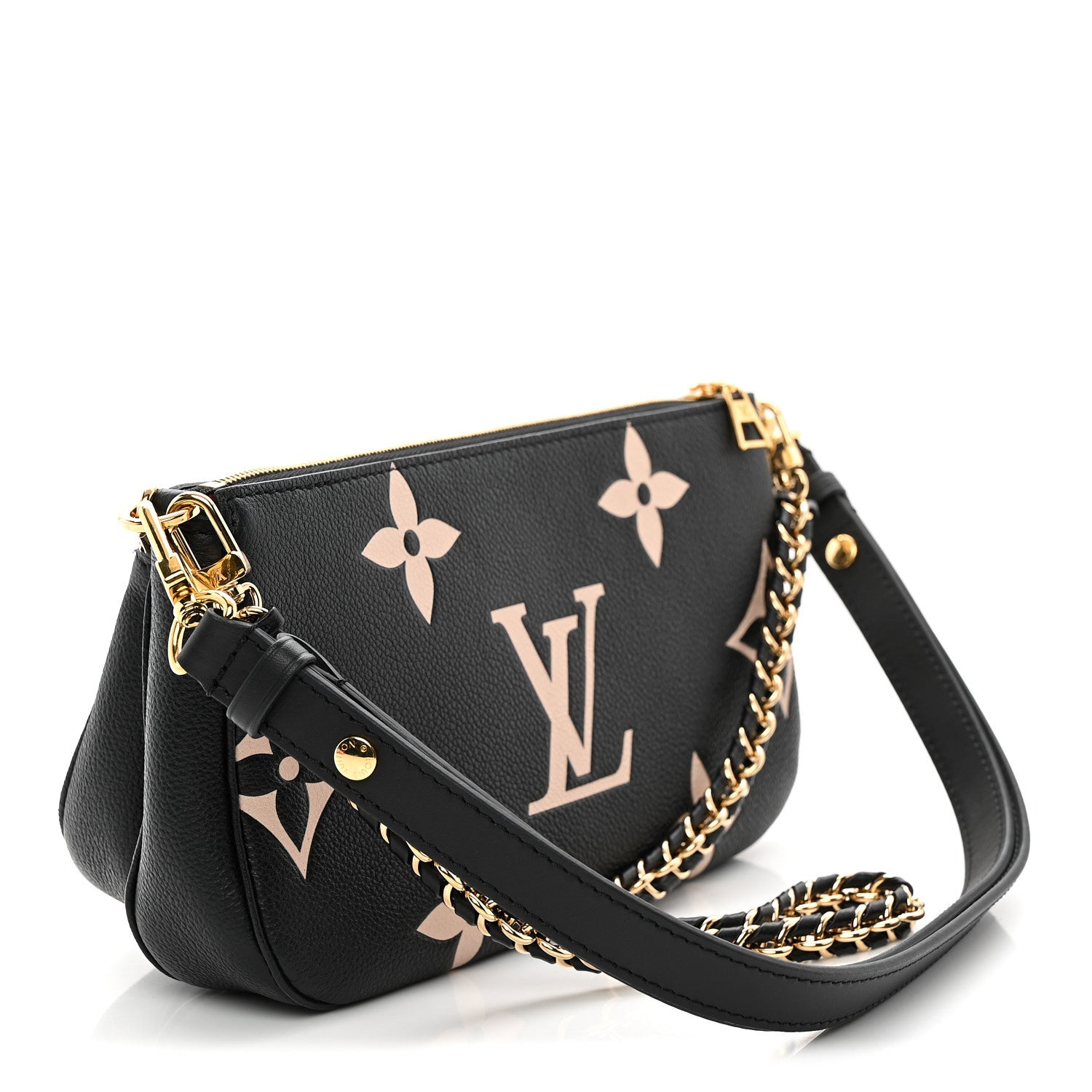 Louis Vuitton Empreinte Monogram Giant Multi Pochette Accessories Black Beige 3 of 9