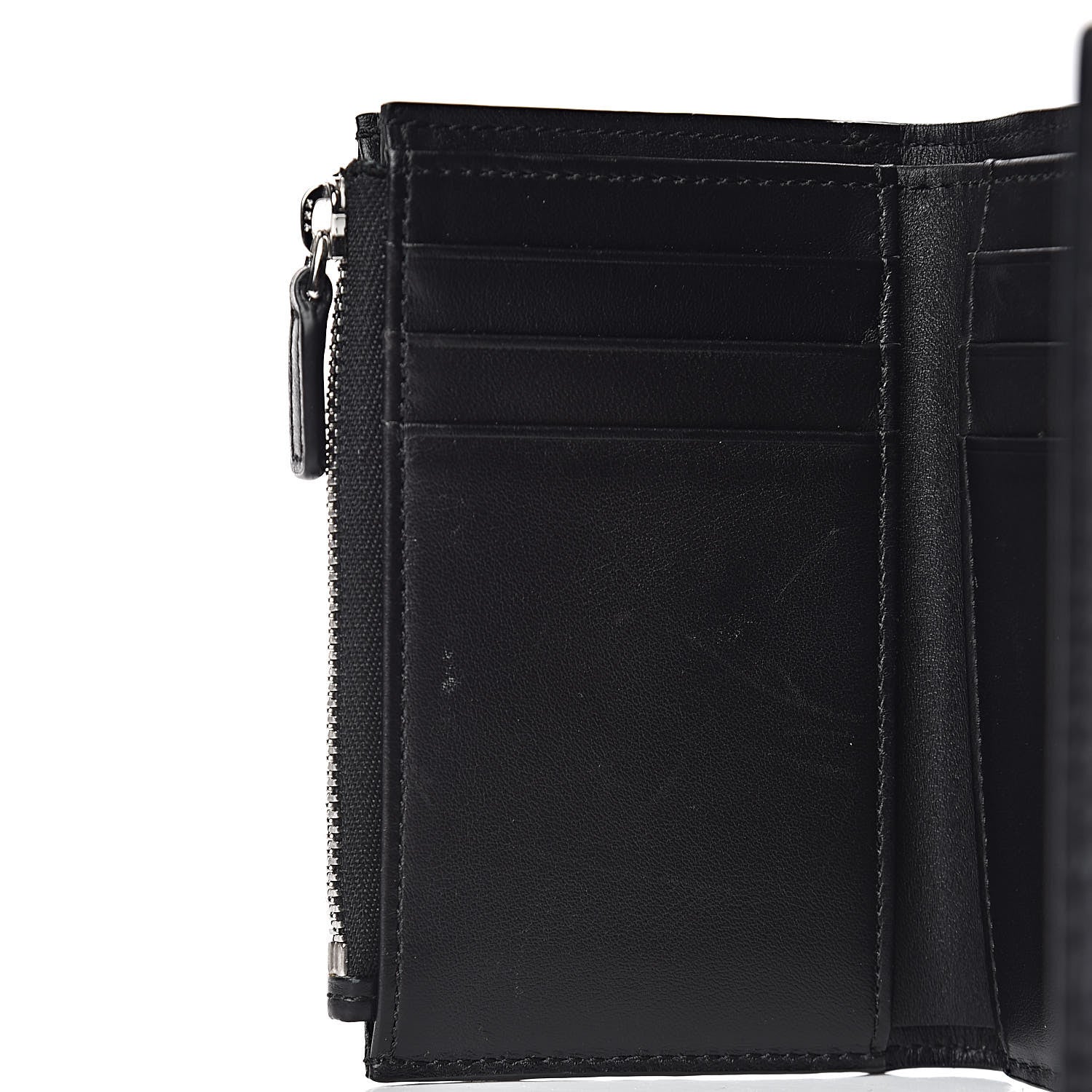 MCM Visetos Tri-Fold Wallet Black 7 of 8