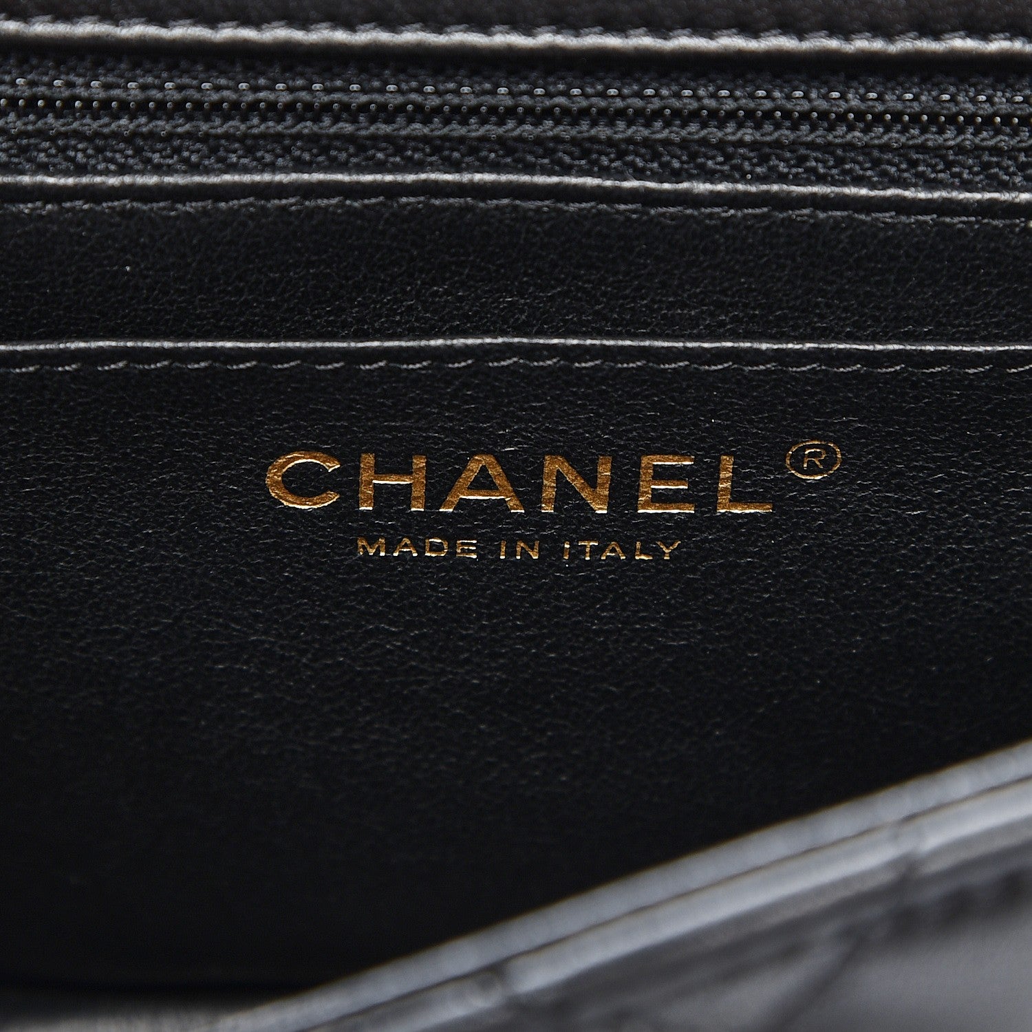 Chanel Lambskin Quilted Mini Square Flap Black 6 of 8