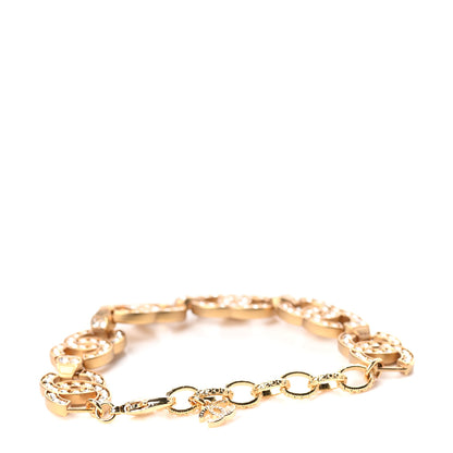 Chanel Crystal CC Bracelet Gold 3 of 4