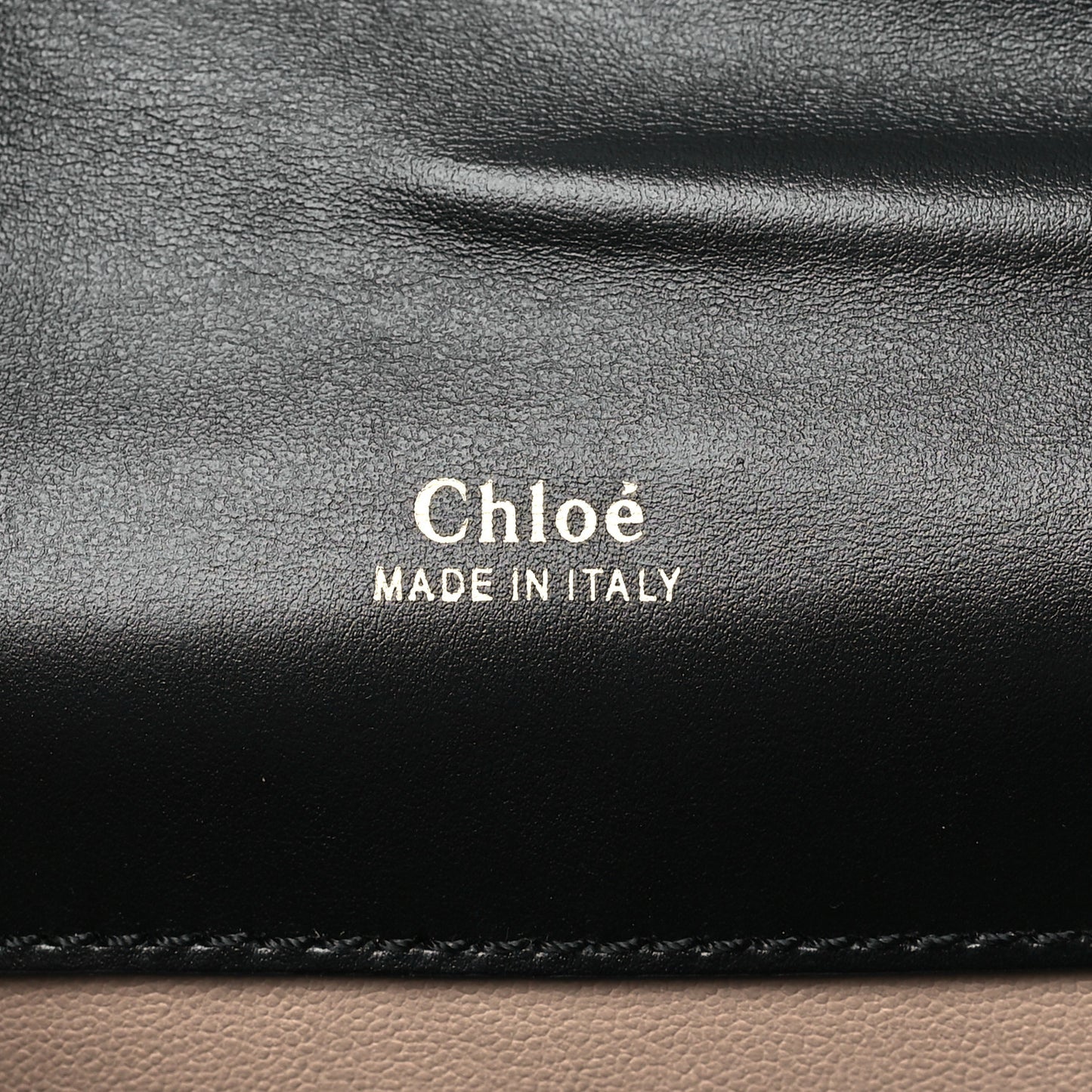 Shiny Goatskin Calfskin Mini Aby Chain Shoulder Bag Black