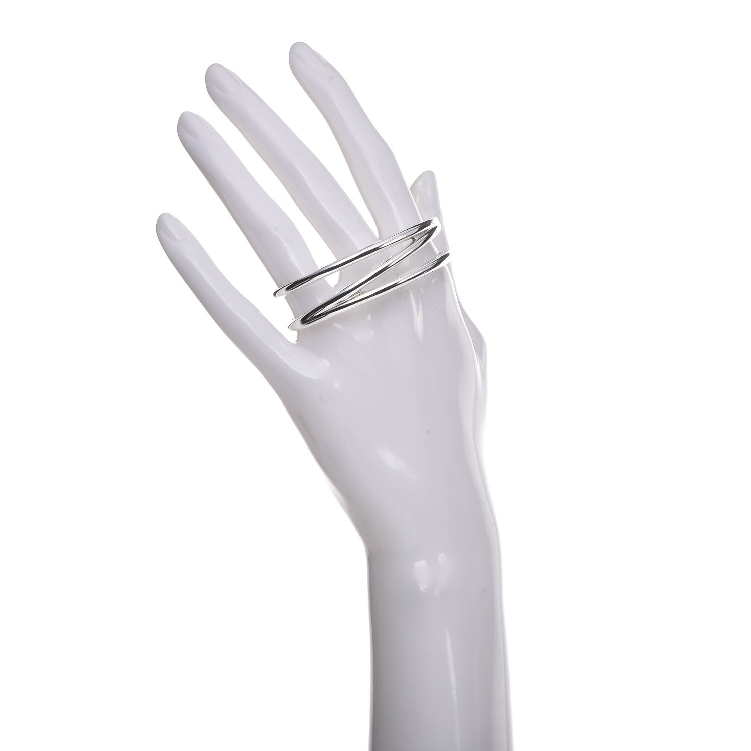 Tiffany Sterling Silver Zig Zag Cuff Bracelet 2 of 4