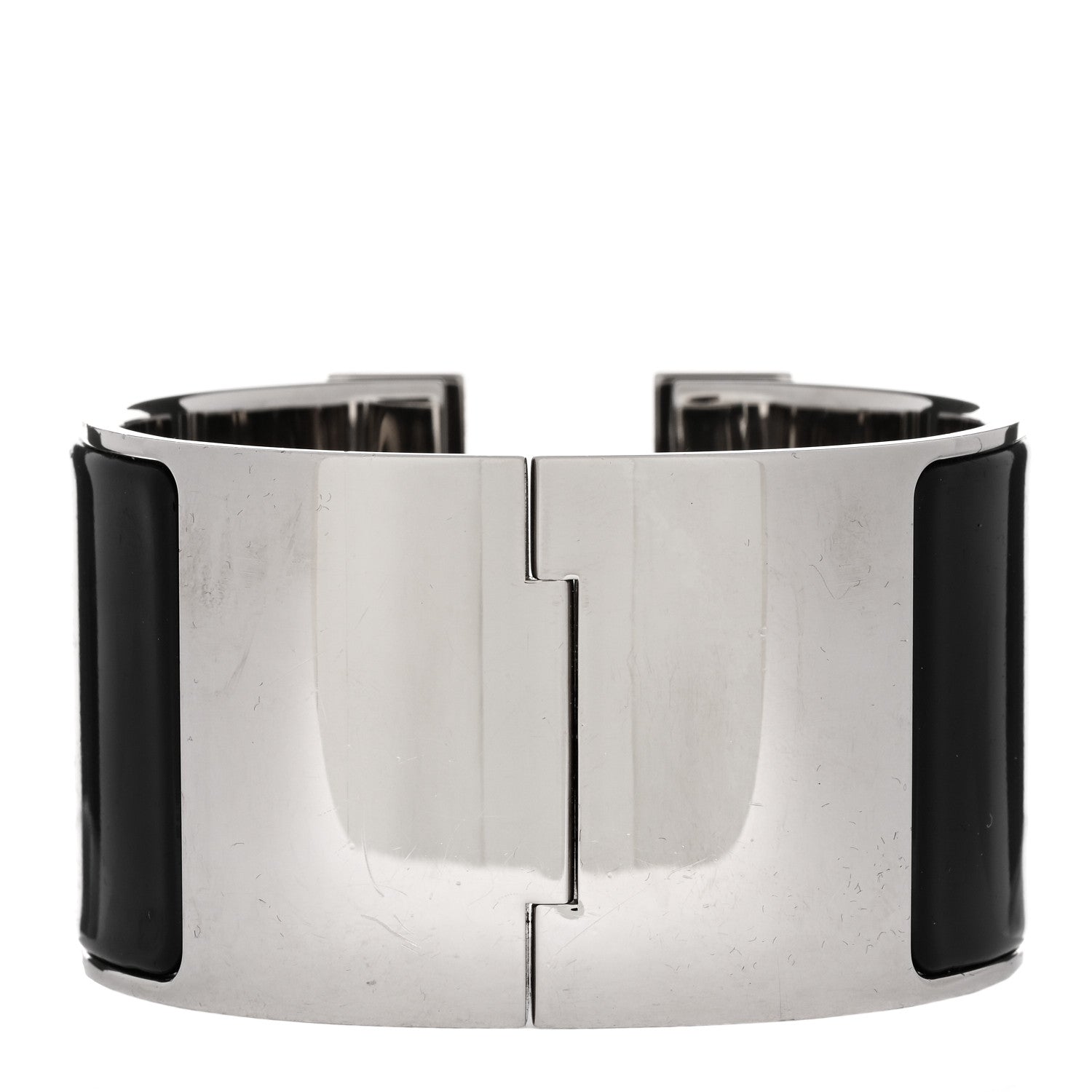 Hermes Enamel Extra Wide Clic Clac H Bracelet GM Black 2 of 3