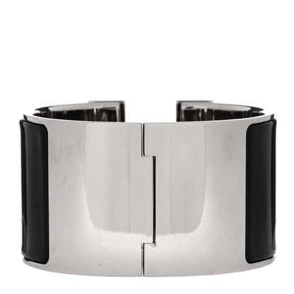 Hermes Enamel Extra Wide Clic Clac H Bracelet GM Black 2 of 3