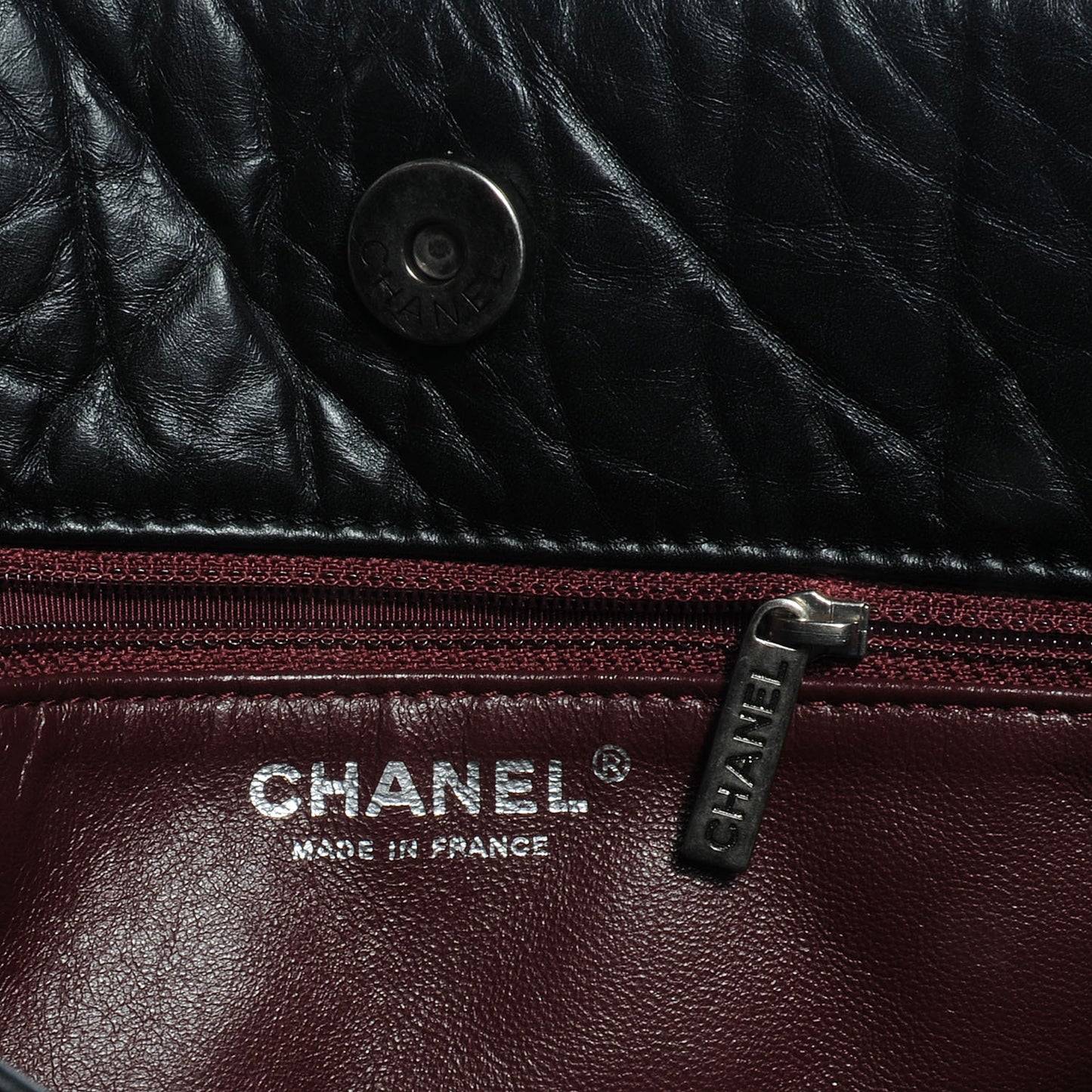 Aged Calfskin Reissue 2.55 Tote Black
