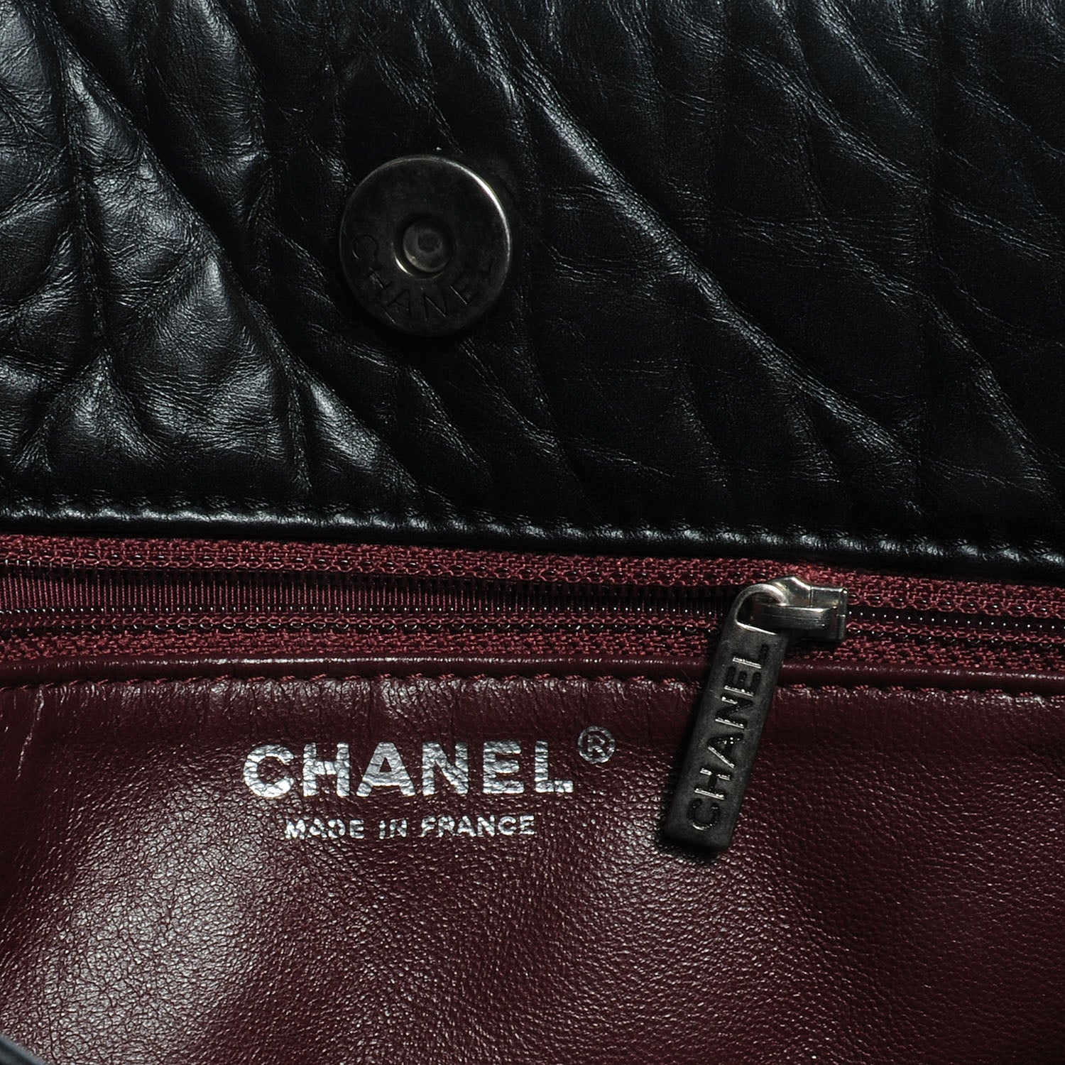 Chanel Aged Calfskin Reissue 2.55 Tote Black 6 of 7