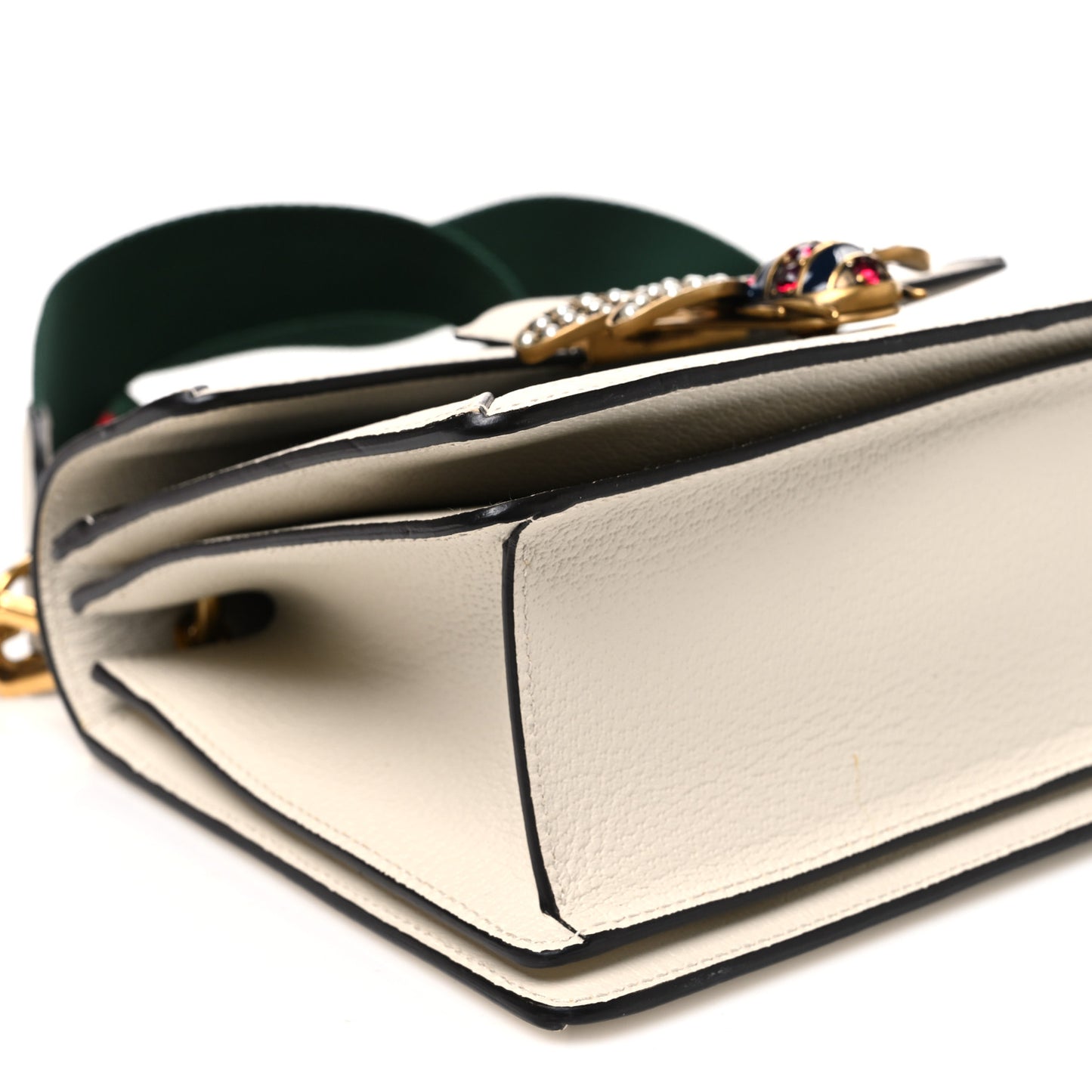 GG Supreme Monogram Small Queen Margaret Top Handle Bag White