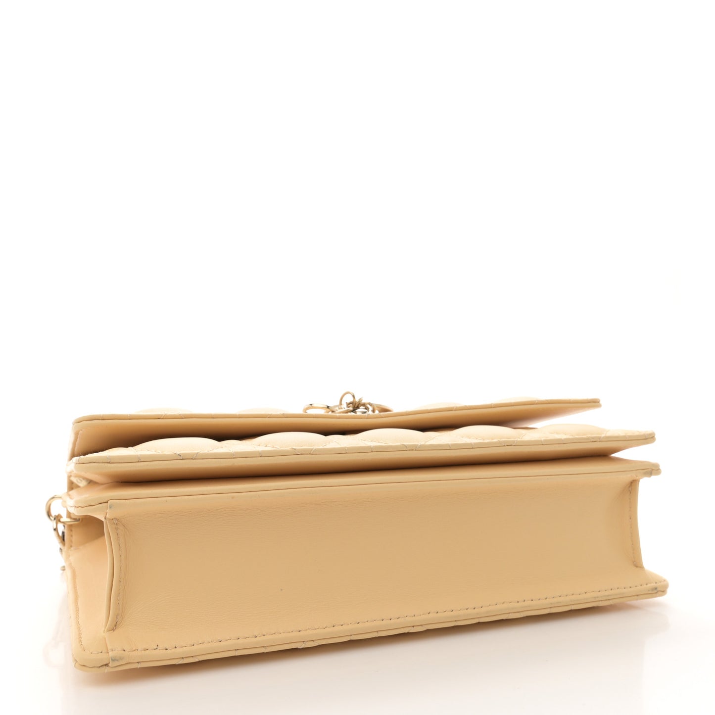 Lambskin Cannage My Dior Top Handle Bag Yellow