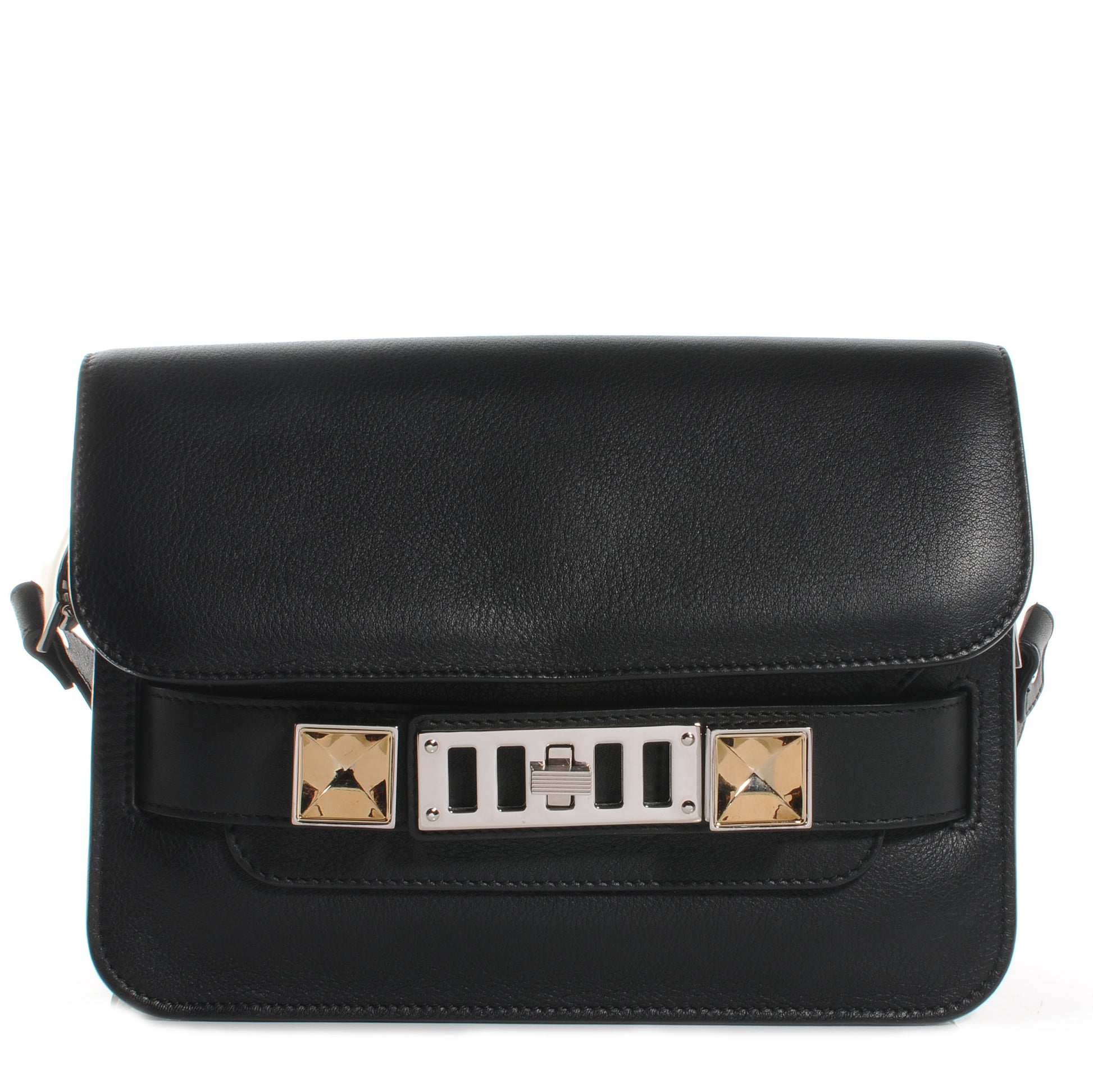 Proenza Schouler Leather Mini PS11 Classic Shoulder Bag Black 1 of 8