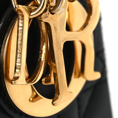 Christian Dior Lambskin Cannage Mini Lady Dior Black 11 of 13