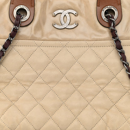 Chanel Iridescent Calfskin Small In the Mix Tote Beige Brown 8 of 13