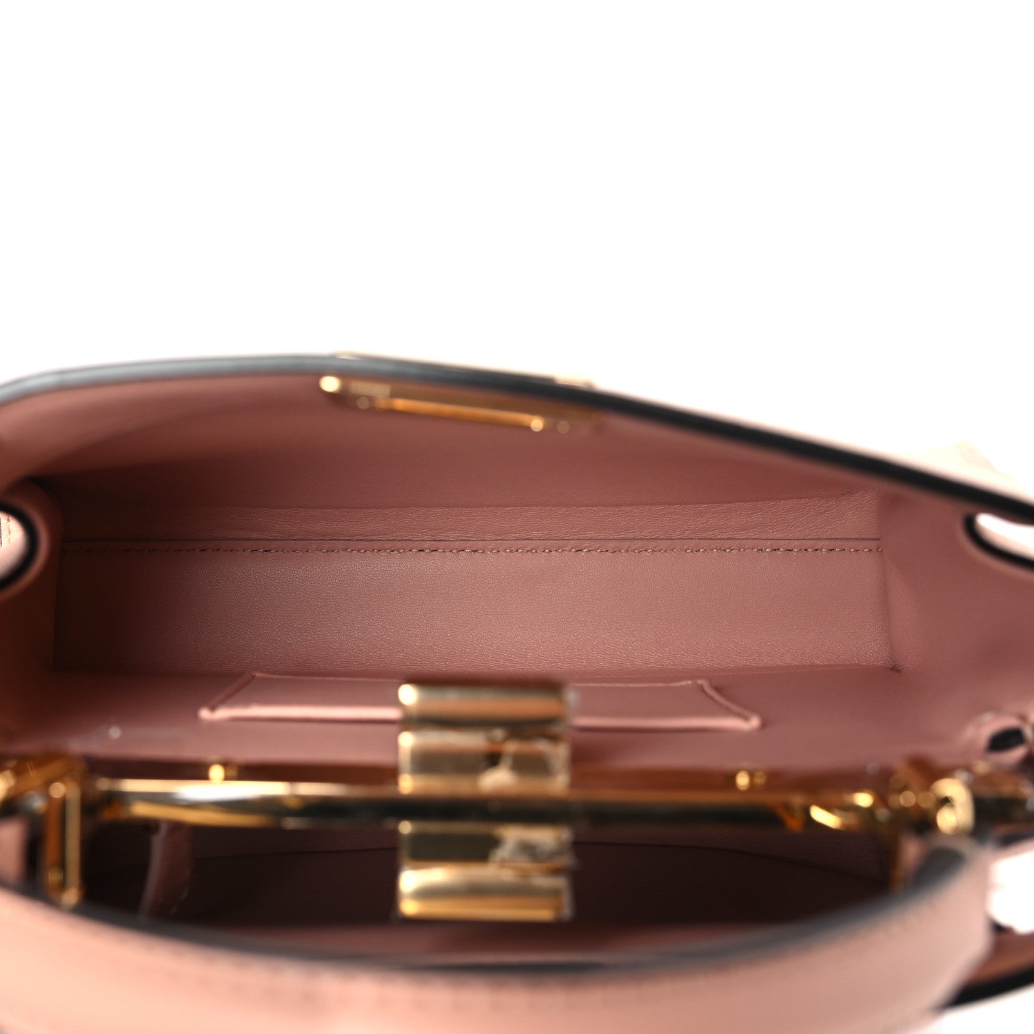 Fendi Nappa Pocket Mini Peekaboo Iconic Satchel Baby Pink 4 of 8