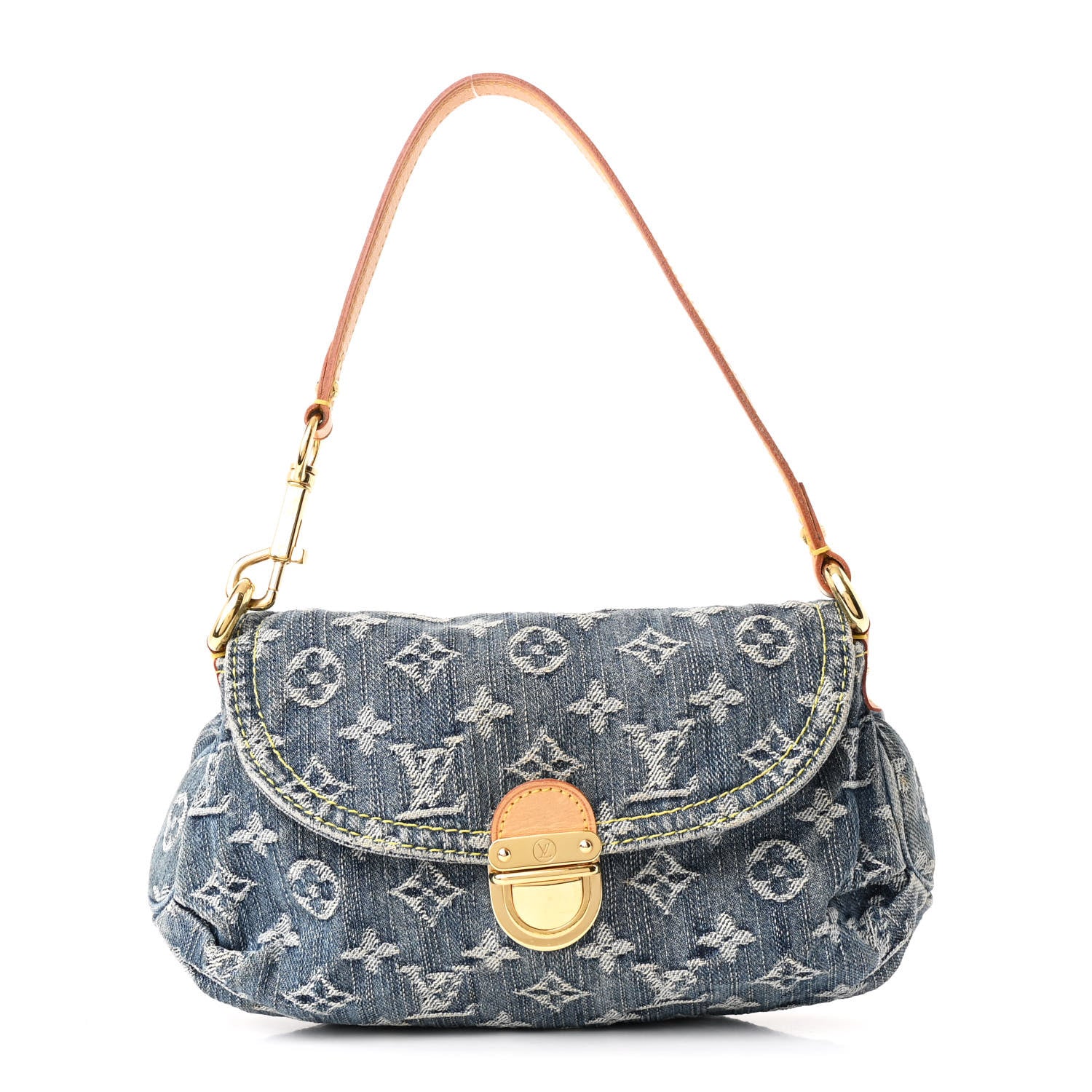 Louis Vuitton Monogram Denim Mini Pleaty Blue 1 of 9