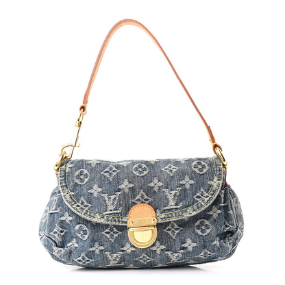 Louis Vuitton Monogram Denim Mini Pleaty Blue 1 of 9