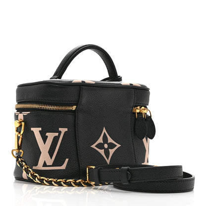 Louis Vuitton Empreinte Monogram Giant Vanity PM Black Beige 3 of 9