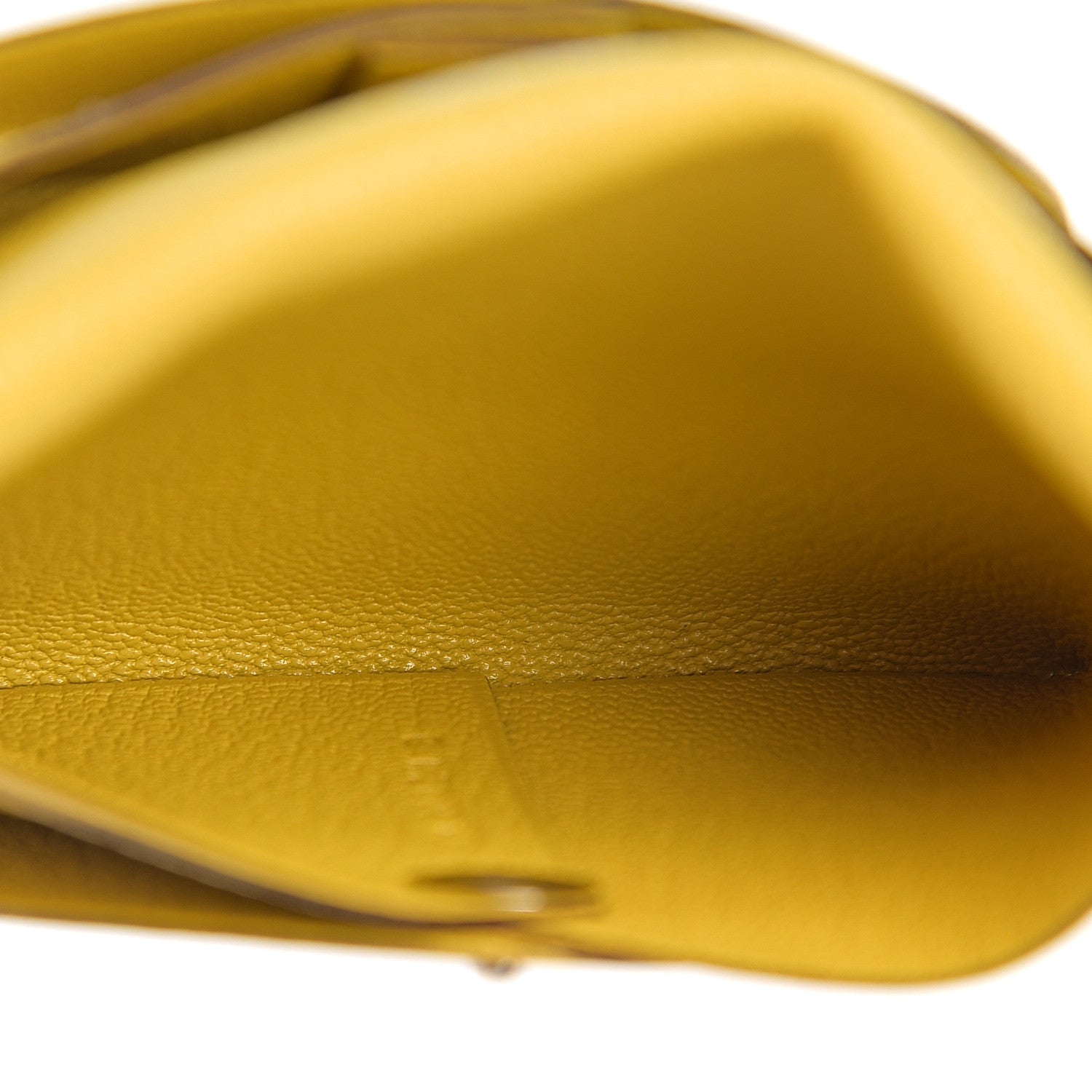 Hermes Chevre Mysore Bastia Coin Purse Jaune de Naples 4 of 7