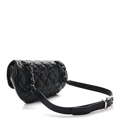 Chanel Calfskin Quilted CC Uniform Flap Belt Bag Black 3 of 10