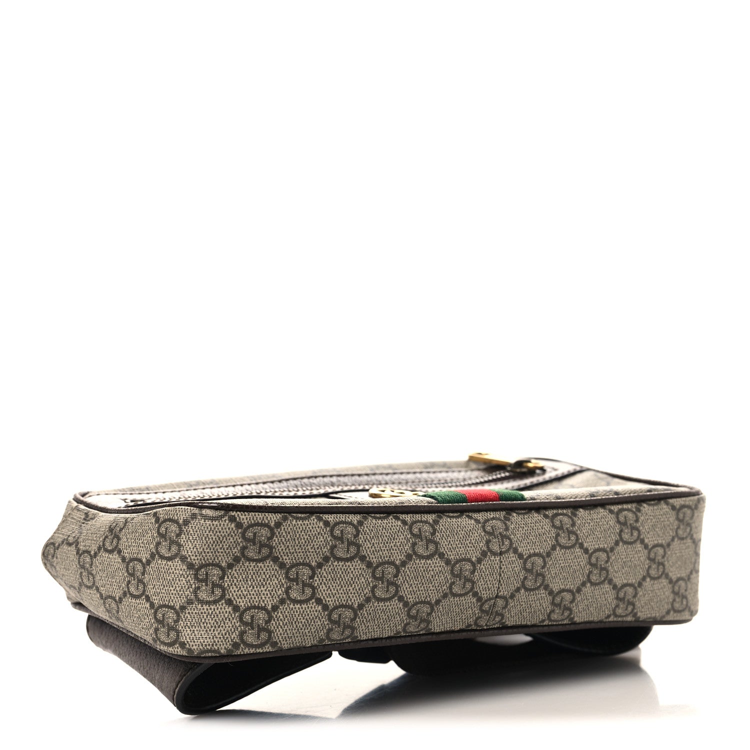 Gucci Soft GG Supreme Monogram Medium Ophidia Belt Bag Dark Brown 4 of 10