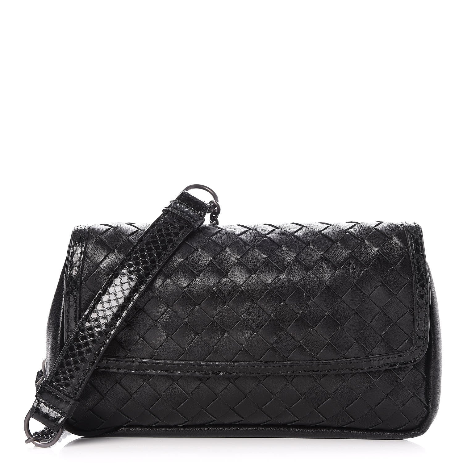 Bottega Veneta Nappa Intrecciato Ayers Small Chain Crossbody Nero Black 1 of 6