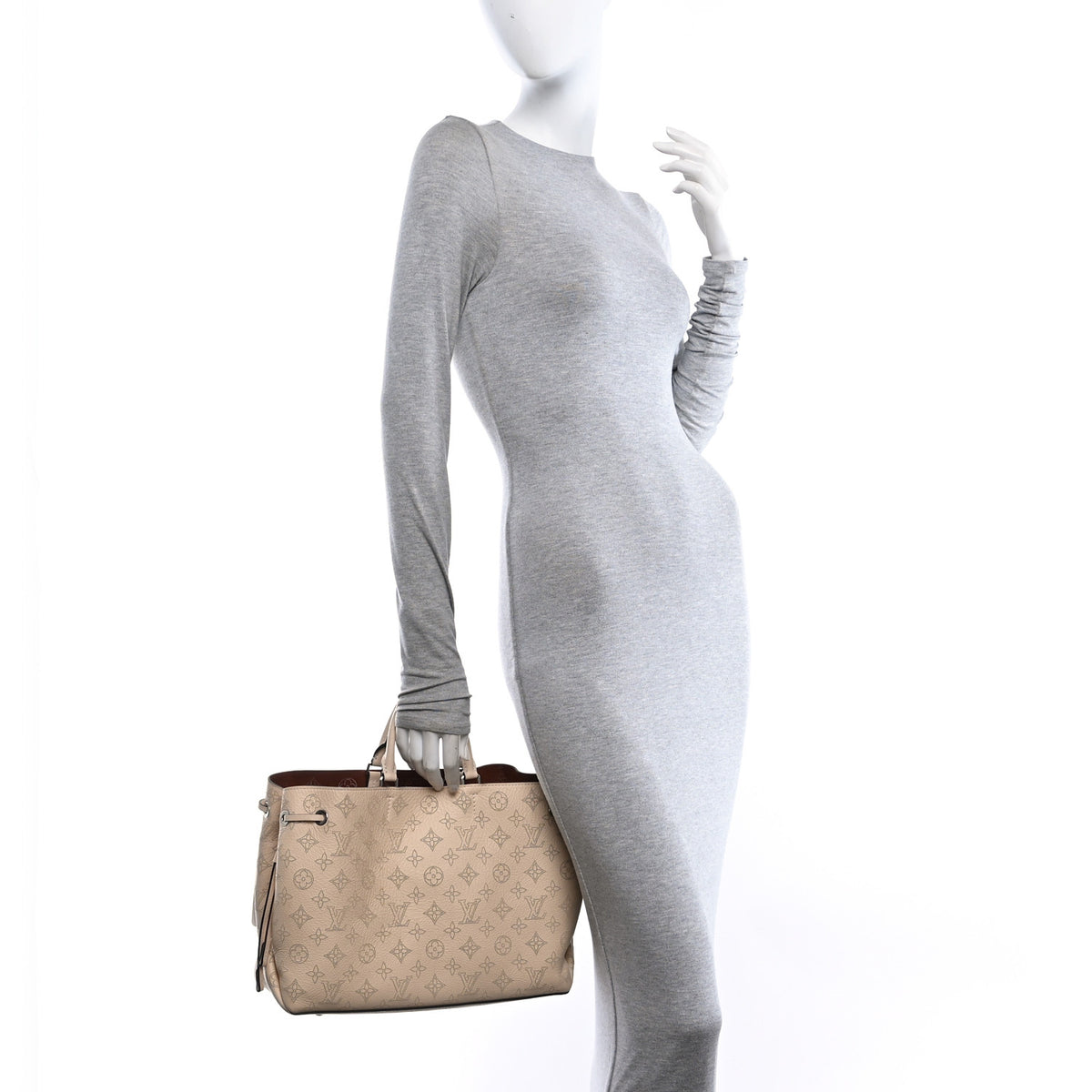 Louis Vuitton Mahina Bella Tote Creme Beige 2 of 9