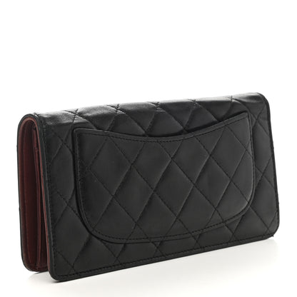 Chanel Lambskin Quilted Yen Wallet Black 3 of 9