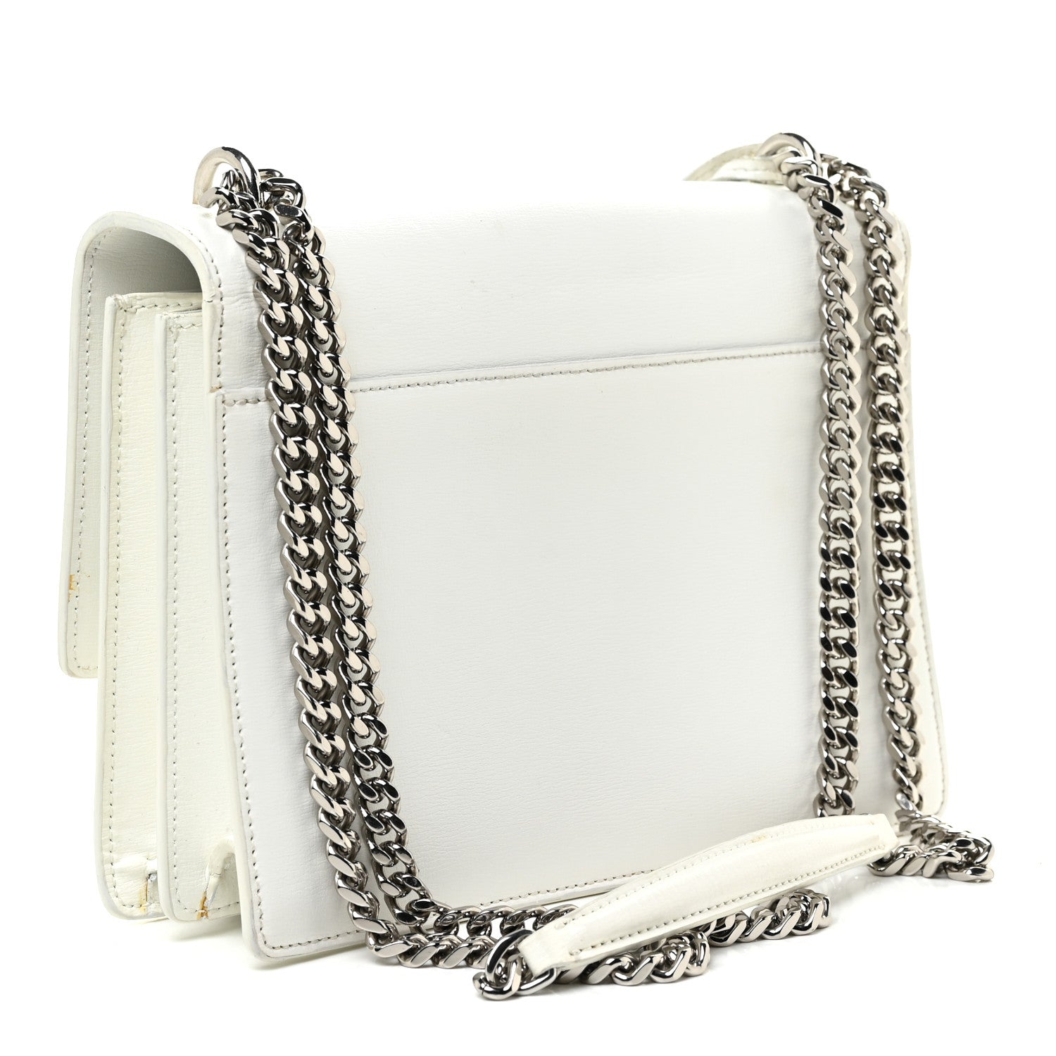 Saint Laurent Calfskin Medium Monogram Sunset White 3 of 29