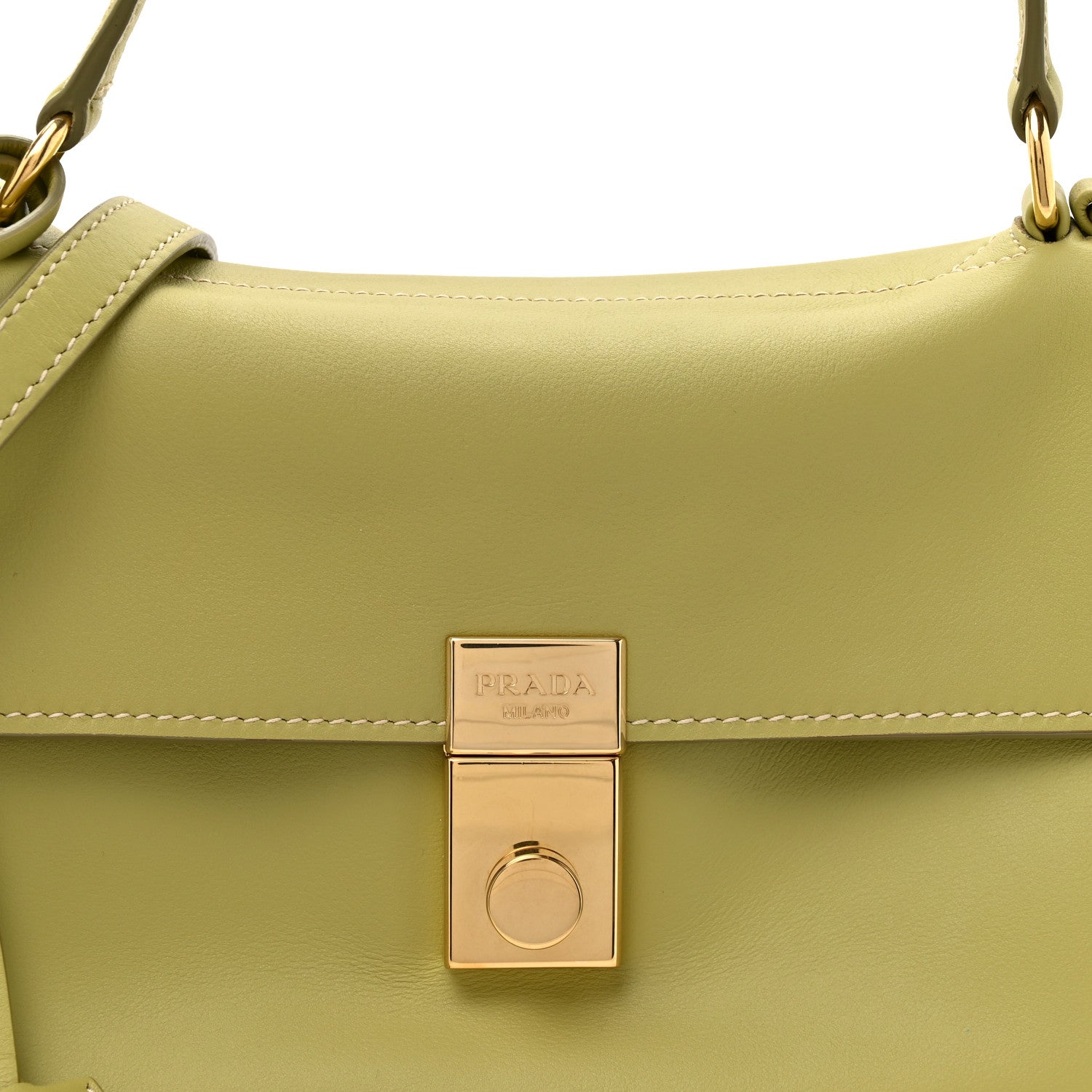 Prada Calfskin Medium Soft Sound Shoulder Bag Pistacchio 6 of 10