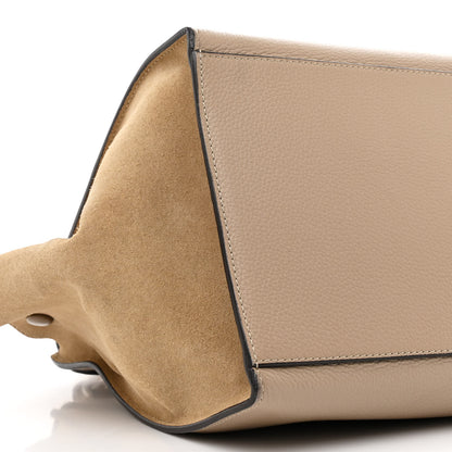 Celine Drummed Calfskin Suede Medium Trapeze Dune 9 of 10