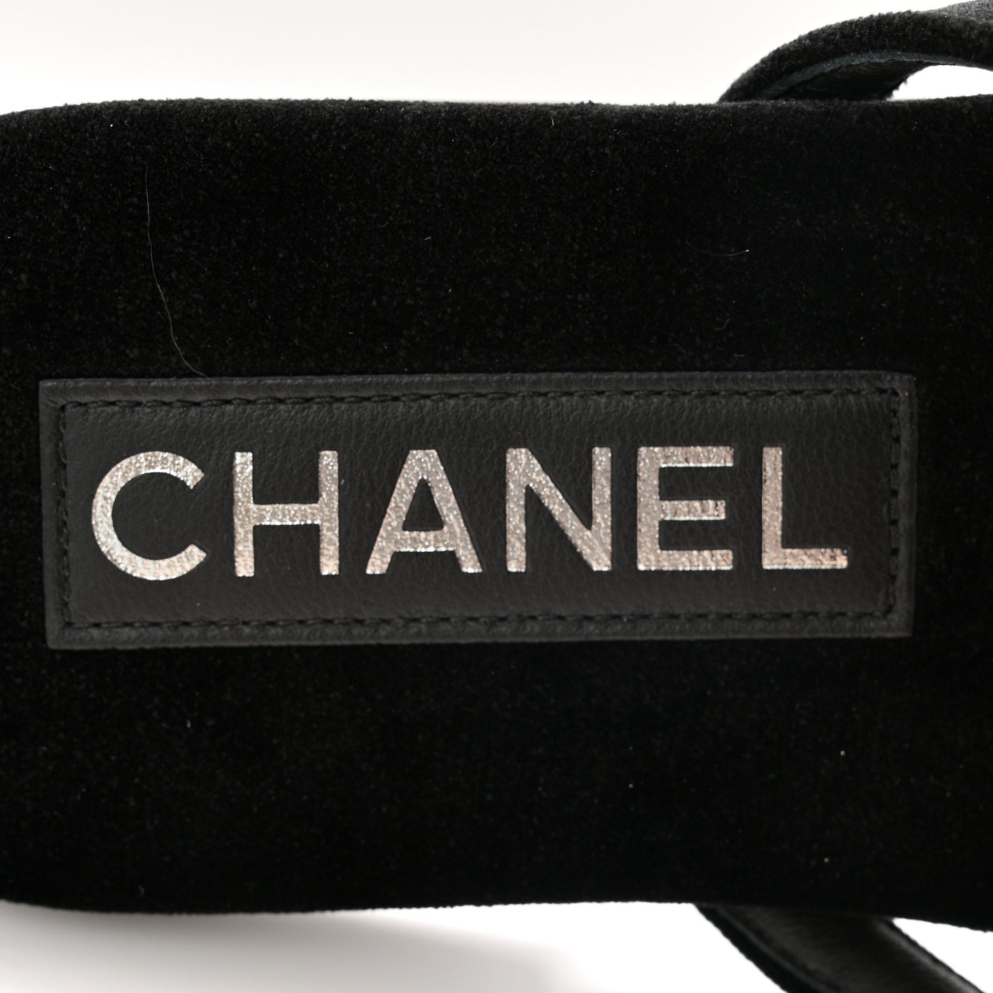 Velvet Crystal CC Thong Sandals 36.5 Black