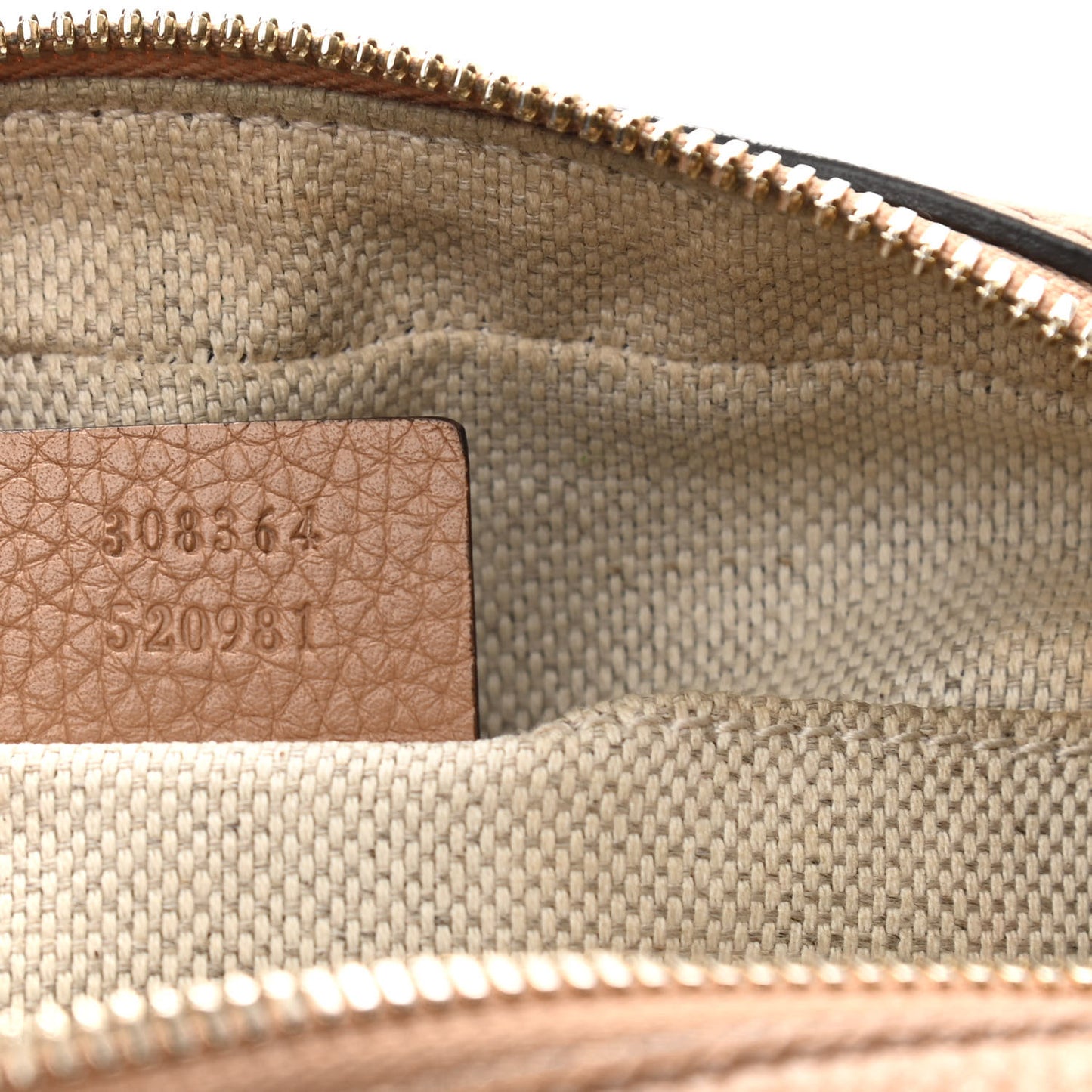 Pebbled Calfskin Small Soho Disco Bag Camelia