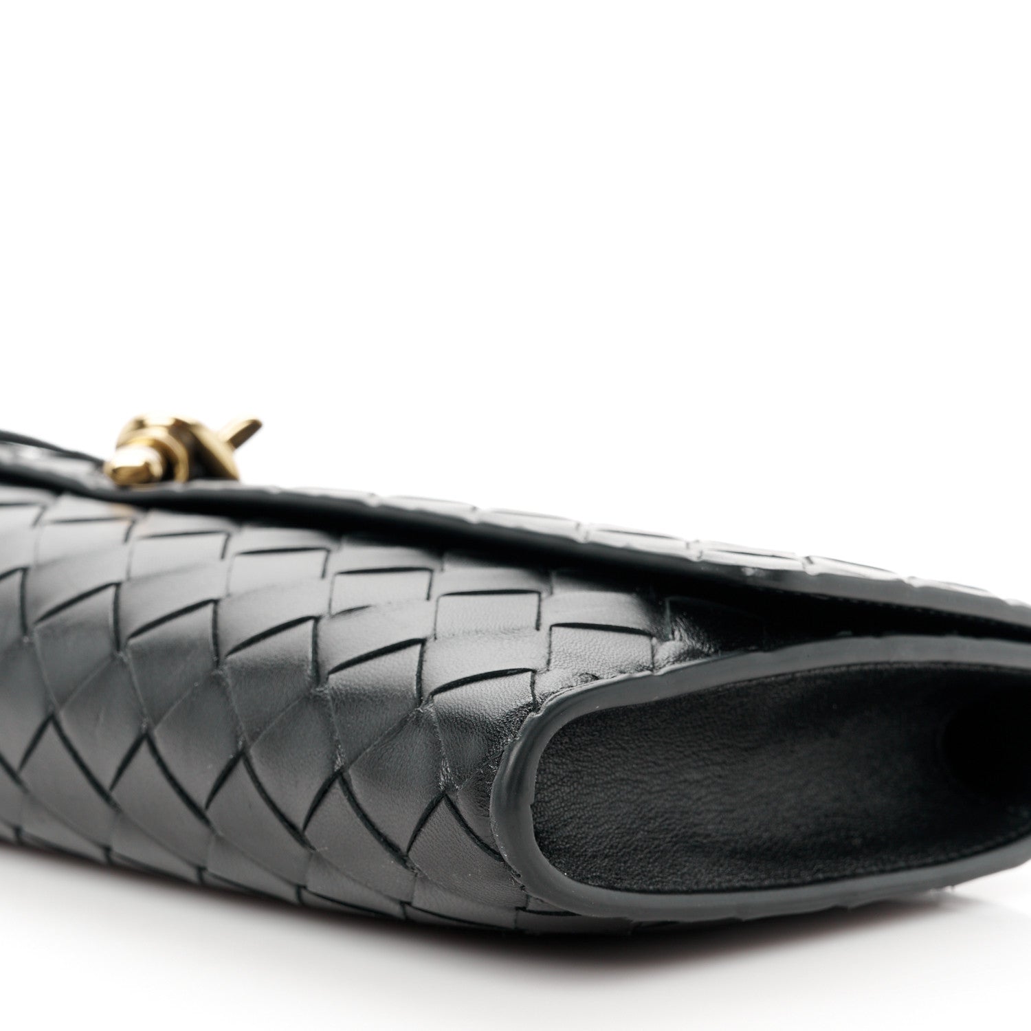 Bottega Veneta Nappa Intrecciato Long Andiamo Top Handle Clutch Black 10 of 10