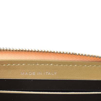Chanel Metallic Lambskin Star Embossed Medium Zip Around Wallet Gold 7 of 9